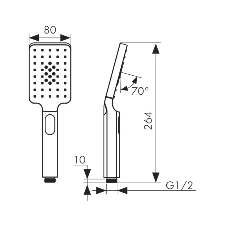 SH-050 Душевая лейка KAISER 3-х режимная